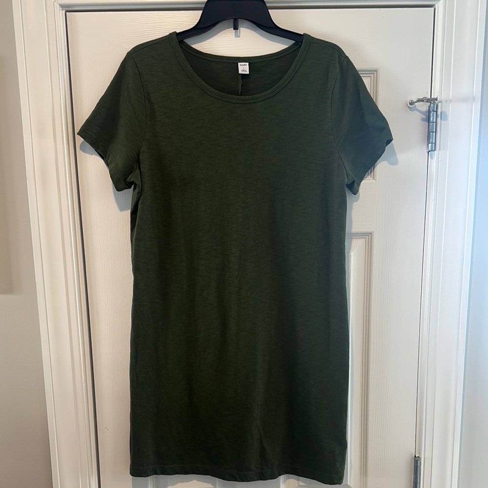 Women's Green T-Shirt Dress